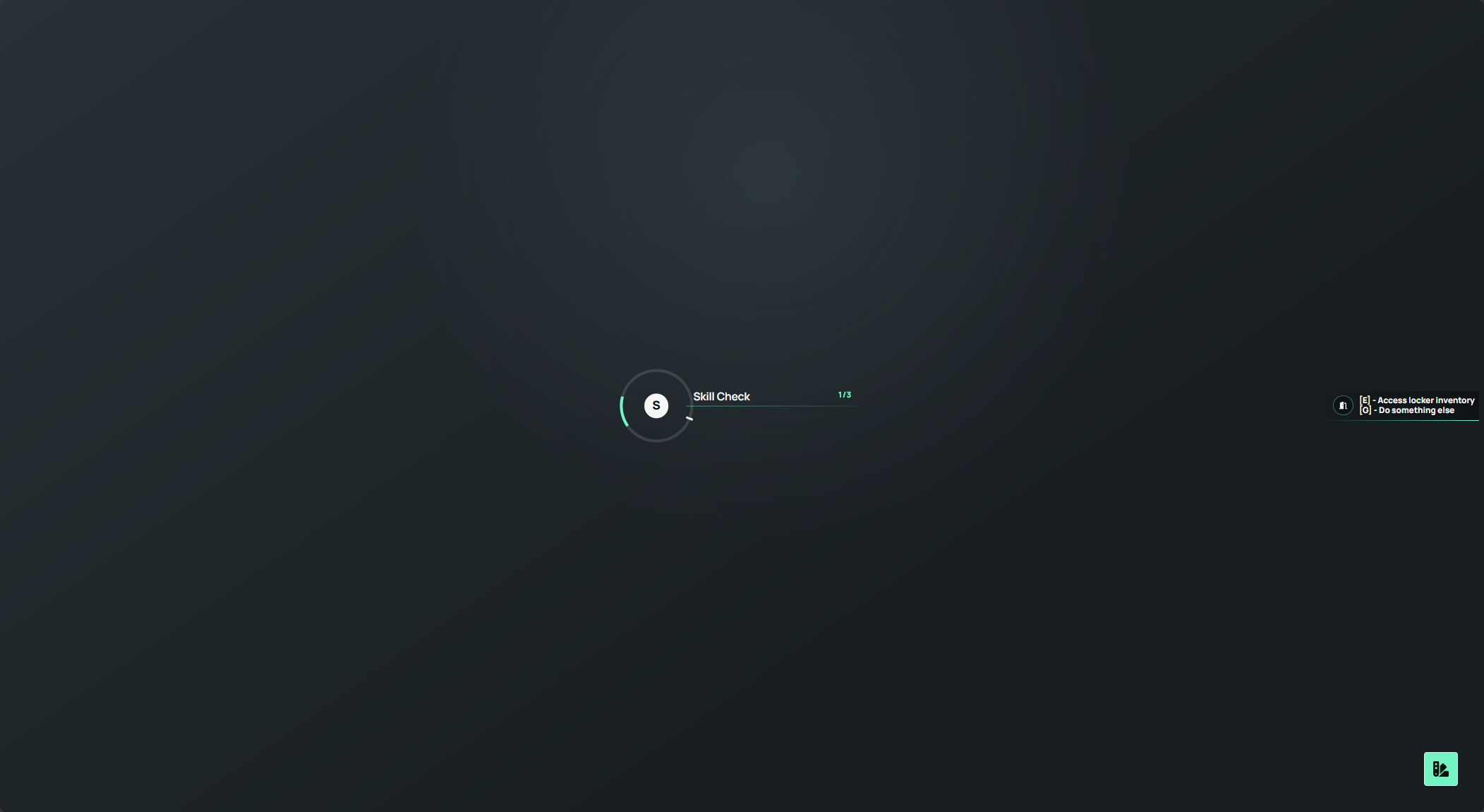 Axiom ox_lib skill check showing its timing ring and progress indicator.