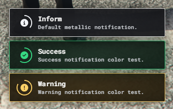Classic ox_lib notification interface preview.