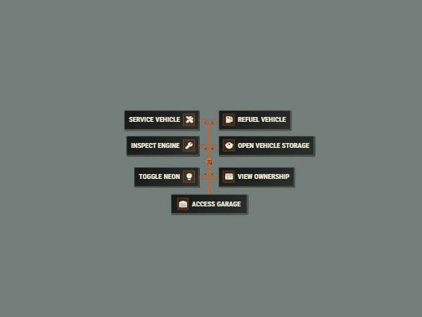 Ironclad OX interface preview showing the matching compact ox_target presentation.