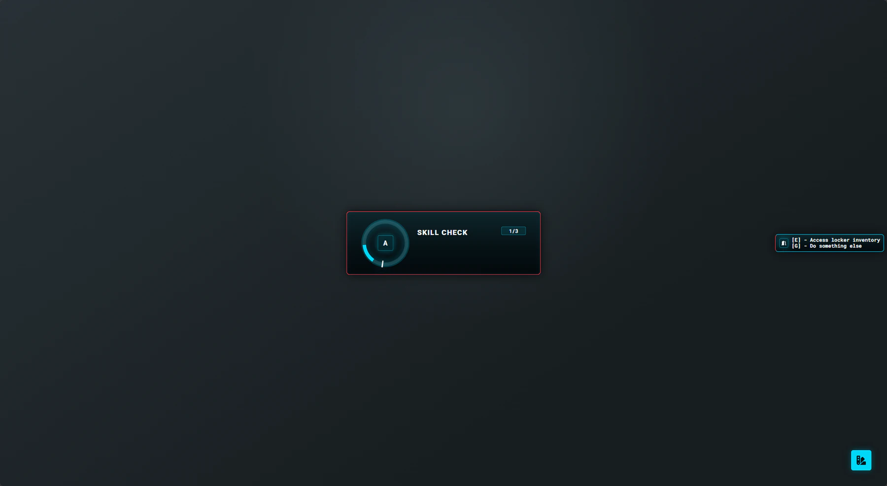 Redline OX interface preview showing the themed skill-check treatment.